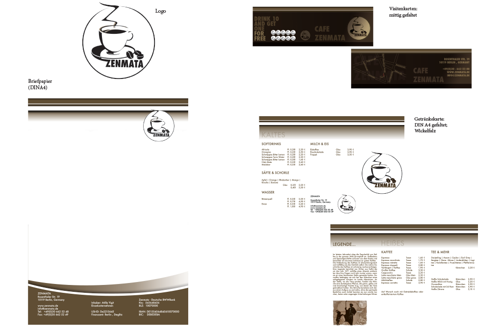 Zenmata ° Coporate Design für ein Cafe